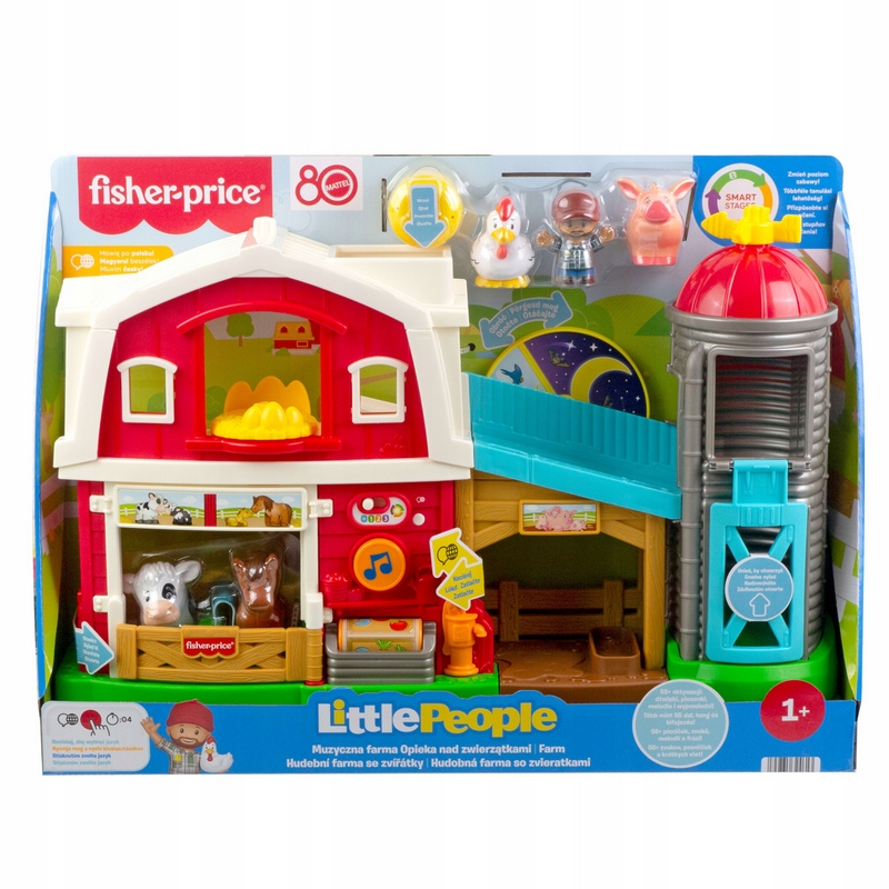 Interaktívna sada Little People Musical Farm Animal Care JGX10